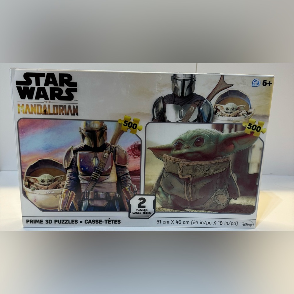 Star Wars The Mandalorian 3D Puzzles Two 500 Piece Puzzle